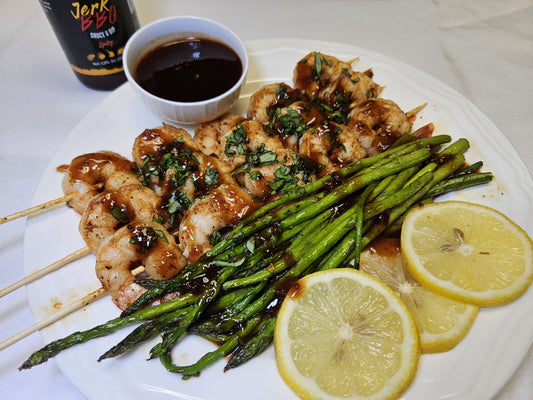 Grilled shrimp skewers