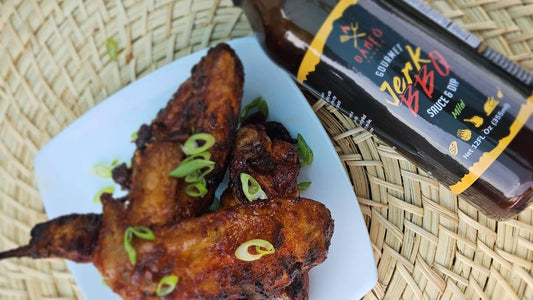 Sticky Jerk BBQ Chicken Wings